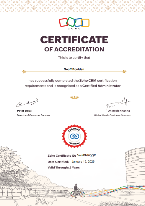 zoho crm certified